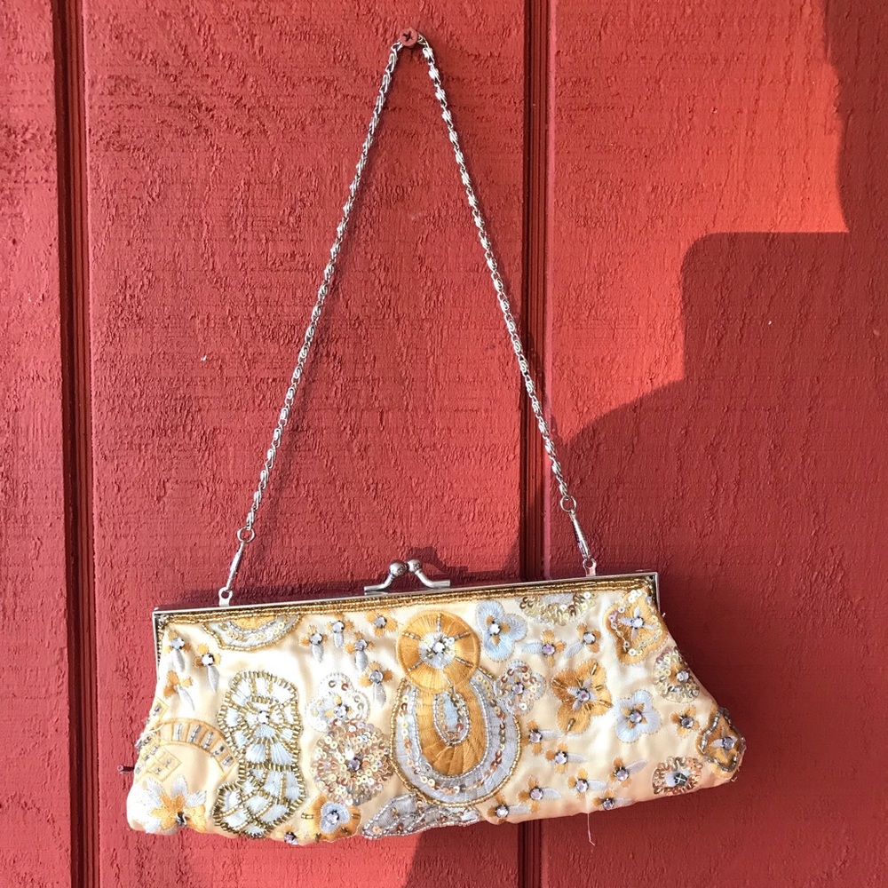DONATING 8/1! | New York & Co. | gold clutch purse